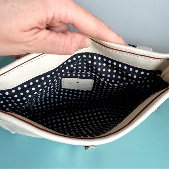 ✨HP✨ KATE SPADE Ivory Leather Crossbody Bag - Picture 6 of 15